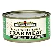 Crown Prince Natural Fancy White-Lump Crab Meat, 6-Ounce Cans (Pack of 12)