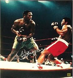 Joe Frazier Signed 16 X 20 Photo (Ali/Frazier I Color Knockdown) - Boxing - Authentic Autographed