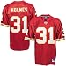 Reebok NFL Equipment Kansas City Chiefs #31 Priest Holmes Red Replica Football Jersey