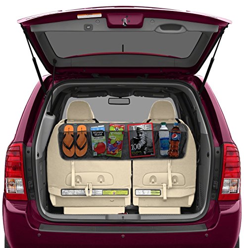 Backseat/trunk organizer by lebogner - 5 pocket auto interior, pe…