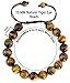 Natural 10mm Lucky Gemstone Bead Adjustable Pull & Tied Bracelet Fits 6