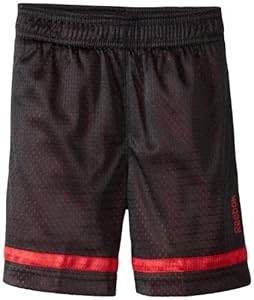 Reebok Boys 2-7 Open Hole Mesh Short, Red, Small