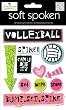 Me & My Big Ideas Soft Spoken Themed Embellishments, Volleyball Glitter Girl