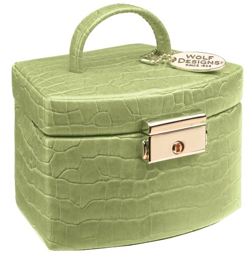 Wolf Designs First Class Travel Mini Wedge Jewelry Box #351037