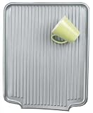 Dish Drainer - Plastic Drain Board (Silver) (1.25