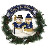 Edmonton Oilers Team Snowman Wreath