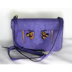 Fendi Handbags (Purple) Suede Pochette Shoulder Bag 8BP035 JUST REDUCED!