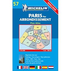 Plan de ville : Paris par arrondissements, num�ro 57