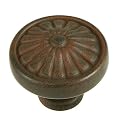 Ultra Hardware Floral Cabinet Knob - Rust Finish