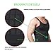 Tirain Men Compression Top Underwear Body Slimming Shaper Tank Vest Shapewear (L, Black)