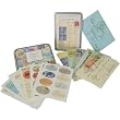 Cavallini Ephemera Set: Tin of 18 postcards and 24 sticker sheets