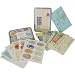 Cavallini Ephemera Set: Tin of 18 postcards and 24 sticker sheets