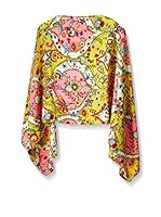 Tonalá Kimono Adelfa (Verde / Rosa)