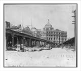 Historic Print (XL): [Cuba - Havana - view of elevated railroad looking toward the Lonja or prduce exchange]