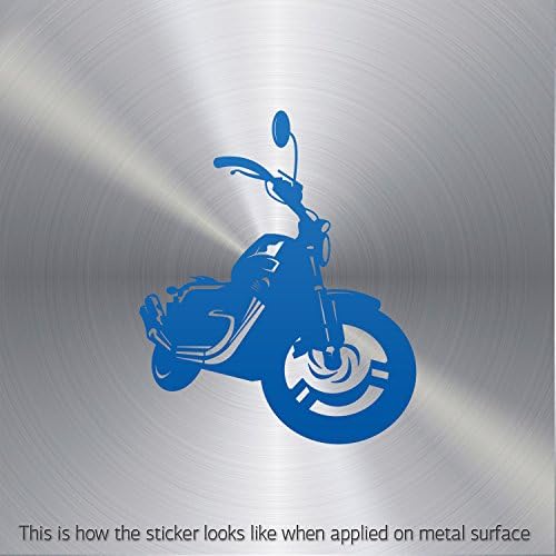 Hobby Stickers Motorbike Icon waterproof Motorbike Activity Stable T Sea Blue (14 X 11.6 In)