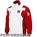 adidas Nebraska Cornhuskers Red-White Scorch Full Zip Performance Warm-Up Jacket
