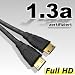 2m HDMI Kabel St/St HDMI Anschlusskabel schwarz, vergoldete Stecker