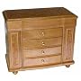 Mele Large Oak Jewelry Box #760