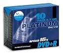 Platinum DVD+R DVD-Rohlinge 16x Speed 4,7GB im 10er Pack Slimcase