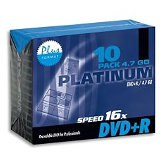 Platinum 4,7 GB DVD+R DVD-Rohlinge (16x Speed) in 10er Pack Slimcase