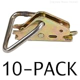 E Track Tiedown Triangle Ring Fitting 3,500 lb. Tie Downs - 8 Pack