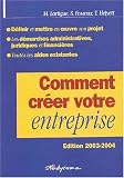 Revue Jeunes Editions  / Comment créer votre entreprise, édition 2003