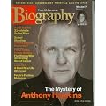 Biography Magazine October 2001 - Anthony Hopkins, Laura Dern, Peter Falk, Jack the Ripper book cover