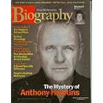 Biography Magazine October 2001 - Anthony Hopkins, Laura Dern, Peter Falk, Jack the Ripper book cover