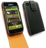 FLASH SUPERSTORE VALUE PACK FOR SAMSUNG I9000 GALAXY S PREMIUM PU LEATHER FLIP CASE COVER WITH BUILT IN PHONE HOLDER BLACK + COMPATIBLE MICRO USB CAR CHARGER + LCD SCREEN PROTECTOR