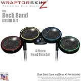 Stardust Black Skin by WraptorSkinz fits Rock Band Drum Set for Nintendo Wi ....