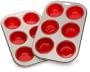 Kaiser Bakeware Flexi'Belle Plain Muffin pan and Mini Heart Pan Set