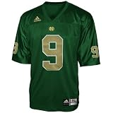 adidas Notre Dame Fighting Irish #9 Green Replica Football Jersey