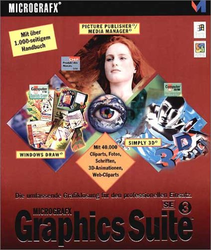 Micrografx Graphics Suite 3 SE, 4 CD-ROMs Die umfassende Grafiklösung für den professionellen Einsatz. Für Windows 95/98/Me/NT