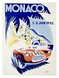 Monaco Grand Prix, c.1952 Giclee Poster Print, 18x24