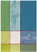 Waffle Weave 100% Cotton Horse Cadet Blue Dishtowel 18" X 28" Set / 6