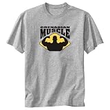 T-Shirt Heather Gray  Grenadian Muscle  Grenada Country