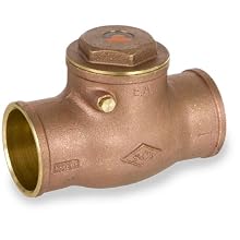 Smith-Cooper International 9192L Series Brass Swing Check Valve, Potable Water Service, Solder End