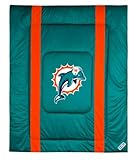 IMAGE OF Miami Dolphins Sideline Twin Comforter