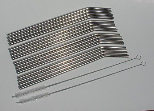 16 ReUsable Stainless Steel Straws