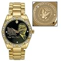 Obama Men's Gold-Tone Crystal Bracelet Commemorative Watch BO-5060