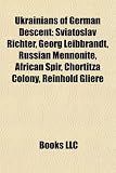 Ukrainians of German Descent: Sviatoslav Richter
