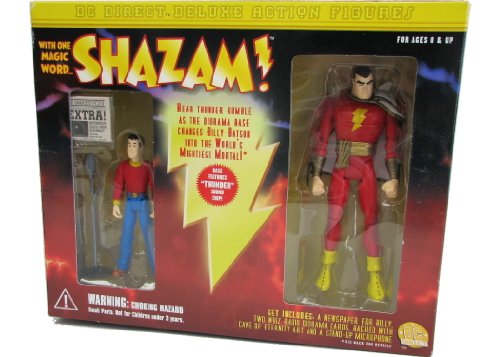  Dc Direct Shazam Deluxe Action Figure Set Shazam and Billy Batson