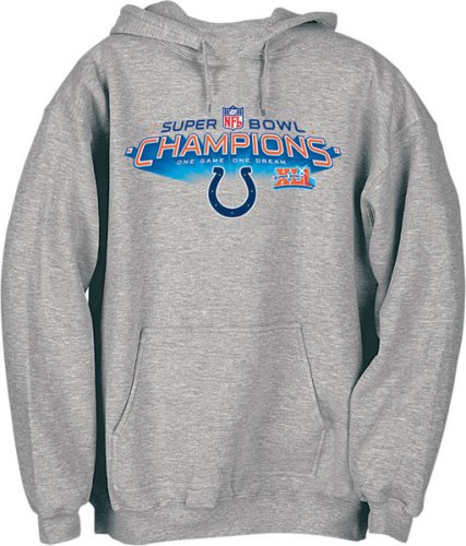 SportingGoods: Indianapolis Colts Super Bowl XLI Champions Locker Room Adult Hooded Sweatshirt