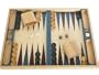 19 in. Wood Backgammon Set - Beechwood (Blue/Purple)