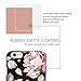 iPhone 6 Plus case flowers, Akna 2nd Generation of Stylish-fit Series, Retro Floral Pattern Rubber Feel Coating Hard Case for iPhone 6 Plus [Berlin Black](U.S)