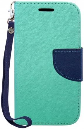 (Alcatel Onetouch Pop Astro 5042t) Iace(tm) Wallet Pouch Pu Leather Flip Case Cover with Credit Card and Cash Slot + Hd Screen Protector and Stylus Pen As Bundle Sale (Teal)