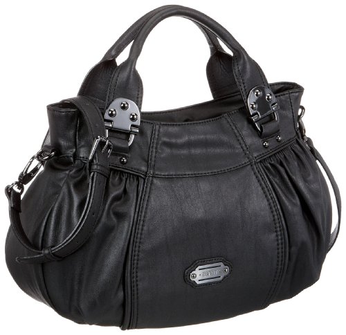 ESPRIT Alina A15052, Damen Umh&auml;ngetasche, Schwarz, (black 001), 27X40X15