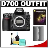 Nikon D700 Digital SLR Camera Body with Nikon Capture NX2 Photo Editing Software + EN-EL3e Battery + Cleaning Kit