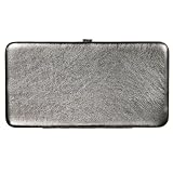 Xhilaration Hinge Clutch - Gun Metal Gray