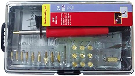 EightHD Wood burning kit for adults and Pyrography Set with 20 Different Soldering Tips, Stencil, Stand, Case